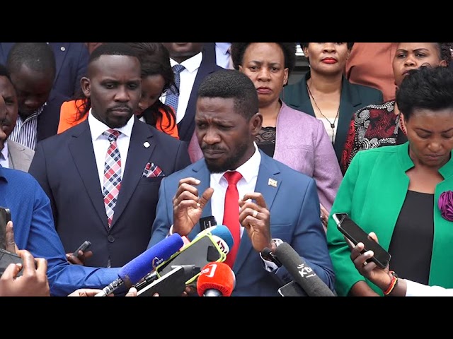 NATIONAL UNITY PLATFORM PRESIDENT ROBERT KYAGULANYI SSENTAMU CONDEMN GOVERNMENT CORRUPTION IGG SITED
