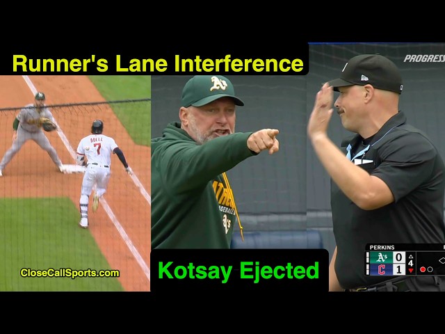 E119 - Runner's Lane Interference is Mark Kotsay's Gripe, Ejected Arguing Stu Scheurwater's No-Call