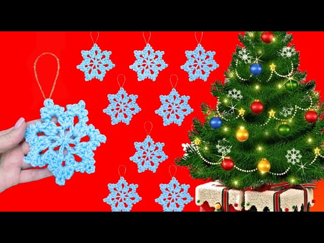Easy Crochet Snowflake Tutorial ❄️ Step-by-Step Christmas Ornament (Beginner Friendly!)
