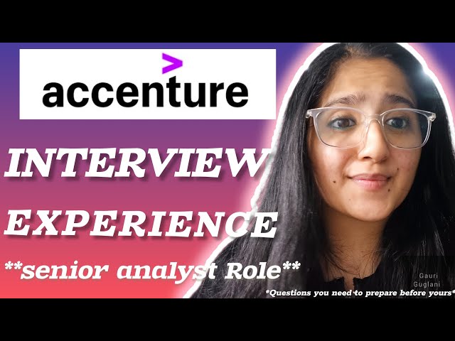 Accenture Interview Process for Senior Analyst Role | Tips, Questions, and Experience #accenture