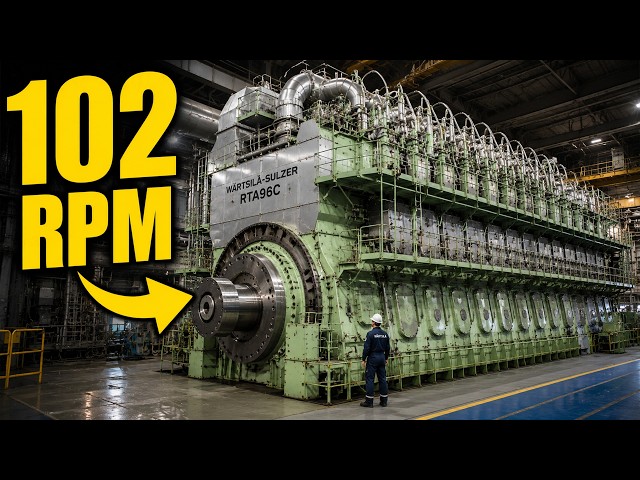 The Biggest Engine on Earth Is Four Stories Tall — And It Turns Just 102 Times a Minute