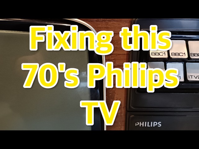 Fixing this old 70's Philips television 