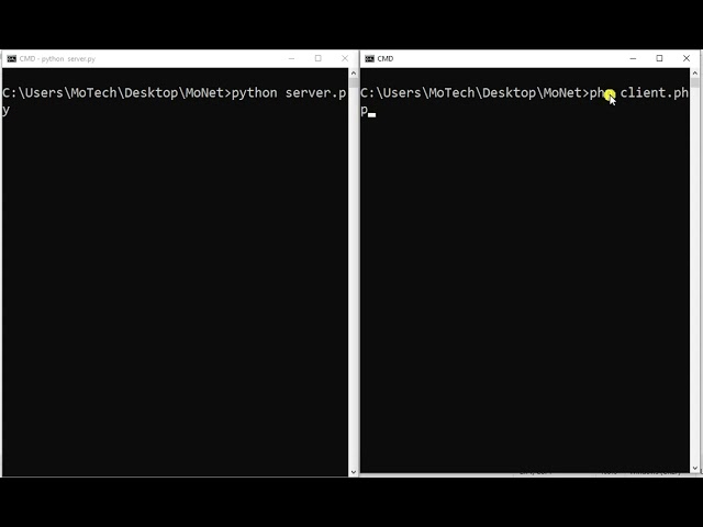 PHP Socket Client To Python Socket Server