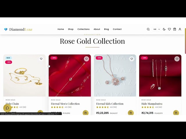 Luxury Jewelry Website Template | Diamond Store UI Design  #new #trending