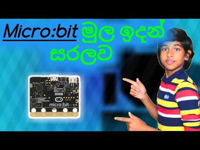 What is micro bit in Sinhala | Introduction for micro bit | VS RoboTronic