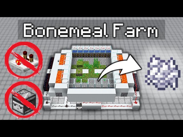 No Comparator/Observer Bonemeal Farm || Minecraft 1.17 - 26.1.2 Tutorial