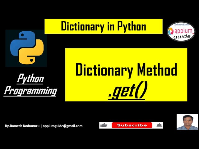 Python Dictionary #5 | get() Method