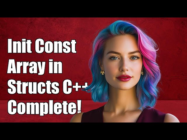 How to Initialize a Const Array Inside a Struct in C/C++: A Complete Guide