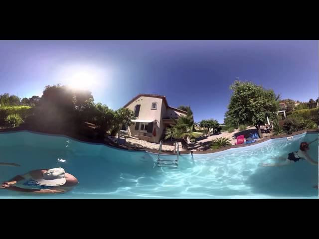 shoot a 360° spherical video on my my swimming pool 360 video