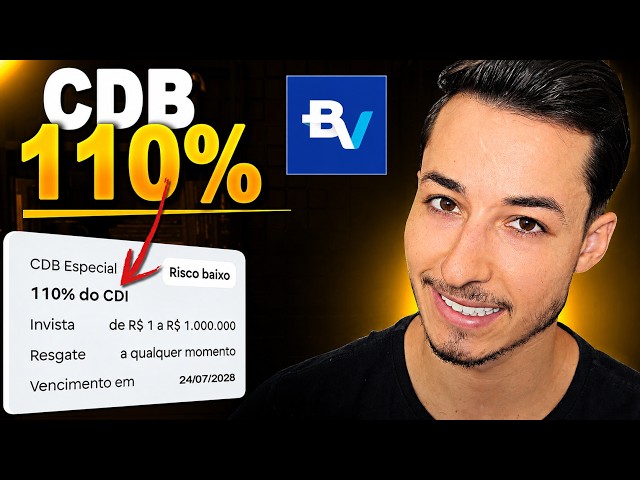 I ANALYZED THE 110% OF CDI CDB CONSIDERED ONE OF THE BEST IN FIXED INCOME!