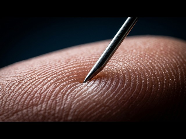 Sweat Coming Out of a Fingerprint Under a Microscope 🔬✨