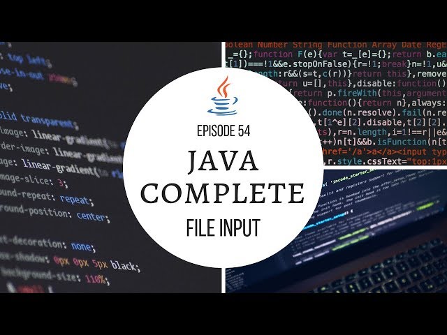 Java Complete Tutorial Ep. 54 - Reading Input from Files(FileInputStream)