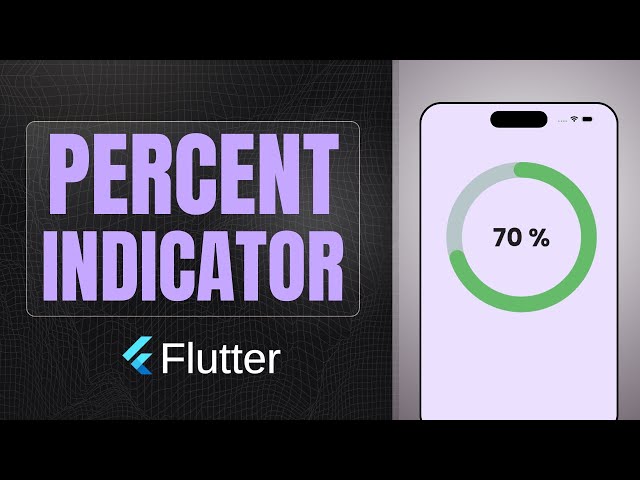 Circular Percent Indicator package | Flutter