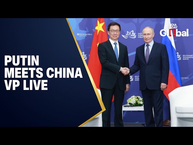 WATCH LIVE: Putin Holds Bilateral Meeting With China’s VP Han Zheng on Sidelines of SPIEF