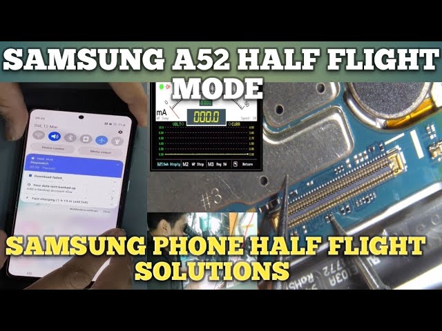 Samsung A52 Half Flight Mode Solution/samsung half flight problem solution