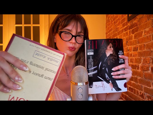 ASMR fast and aggressive book massaging and sticky tapping 