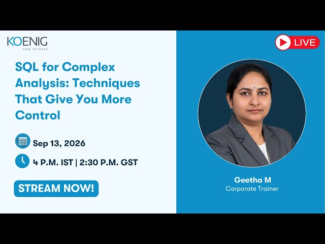 SQL for Complex Analysis: Techniques That Give You More Control