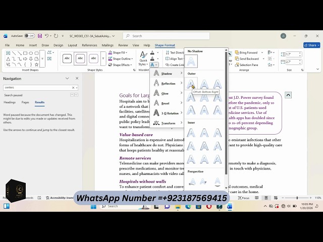 Sam Capstone Project A Word Modules 1-3