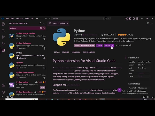 1 Python VS Code Installation | Learn Python