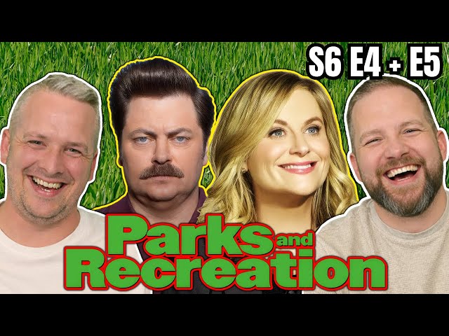 British Guys HILARIOUS Parks and Recreation Reaction S6 E4 + E5