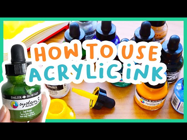 Everything you need to know about acrylic ink 🎨 Techniques, layering & FAQ