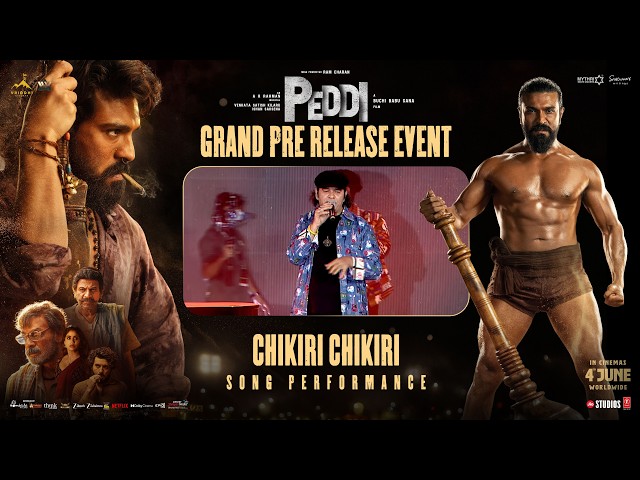 Chikiri Chikiri Song Live Performance | Peddi Grand Pre Release Event @ Vijayawada | A R Rahman