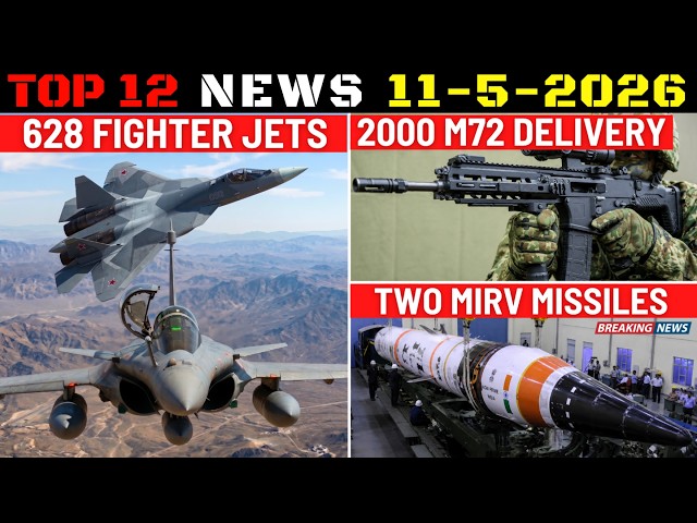 Indian Defence Updates : 628 Fighter Jets Order,2000 M72 Delivery,2 MIRV Missiles,IACCS AI Upgrade