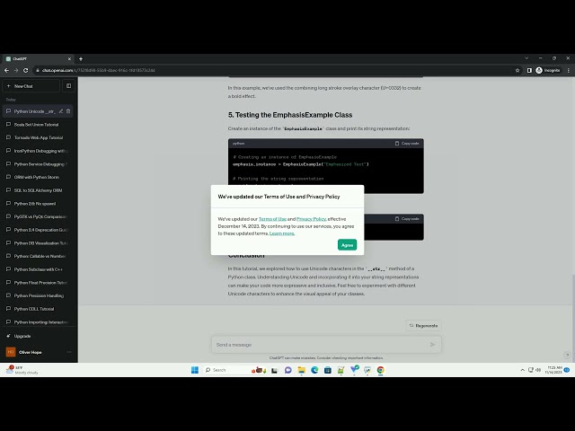 Python unicode character in str