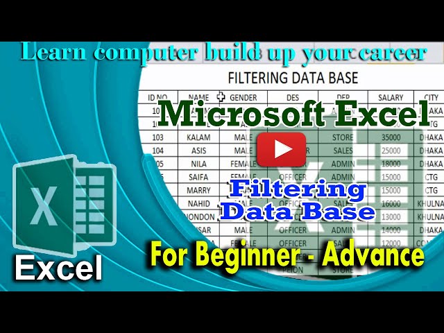How To Filtering and Sorting Data in Excel | Filtering Data | Excel Tutorial | Nydasa