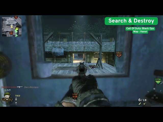 Call of Duty Black Ops Search & Destroy on Hanoi 🔥 Classic BO1 S&D Gameplay | COD Black Ops #cod