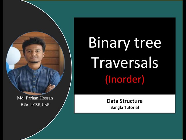 Binary Tree Traversals (Inorder) | Data Structure | Bangla Tutorial
