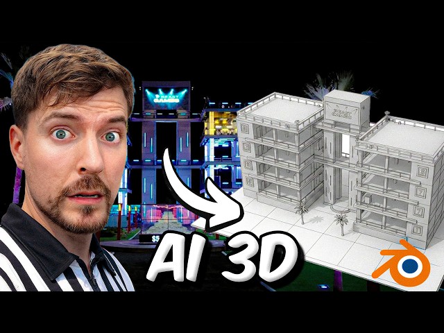 Recreate the $100M Beast Games City Using AI+Blender || Detailed 3D Ai Workflow Breakdown