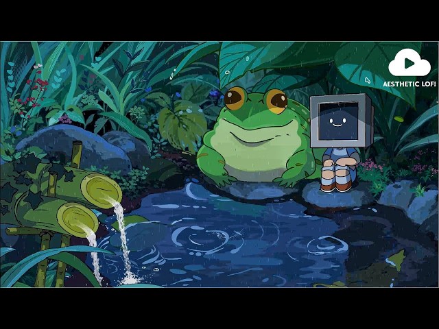 Gentle Rain 🌧 Calm Your Anxiety, Relaxing Music - Lofi Hip Hop Mix- Aesthetic Lofi