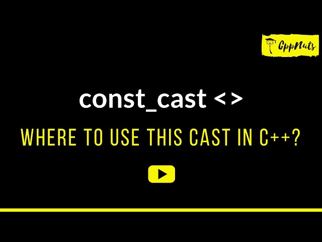 const_cast In C++