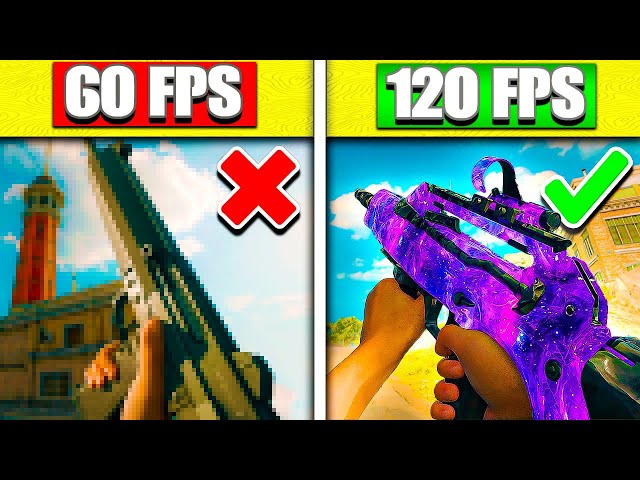 This is how to PLAY WARZONE at 60 FPS vs 120 FPS!