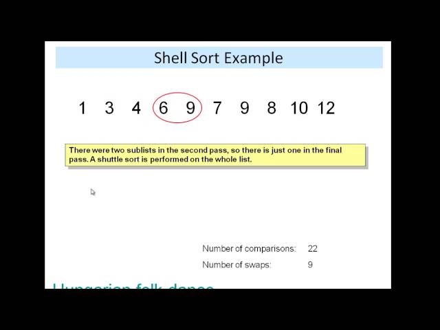 Shell sort
