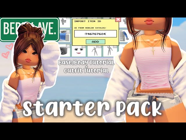 New to Berry Avenue? Beginner Starter Pack (Face, Body Outfit, Idle Tutorial)