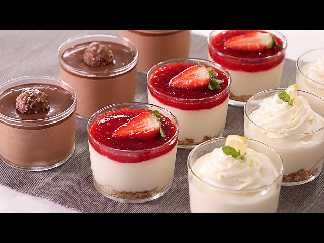 Postres en Vasitos muy Fáciles, Deliciosos y Sin Horno