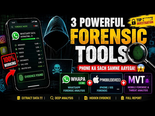 How to Uncover the Truth on a Phone? 🔥 | WhatsApp + iPhone | 3 Powerful Mobile Forensics Tools