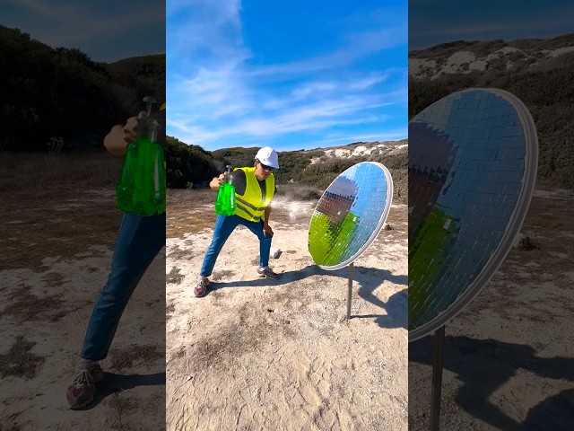 Burning Different Objects with a Solar Concentrator: Testing the Power of Sunlight!