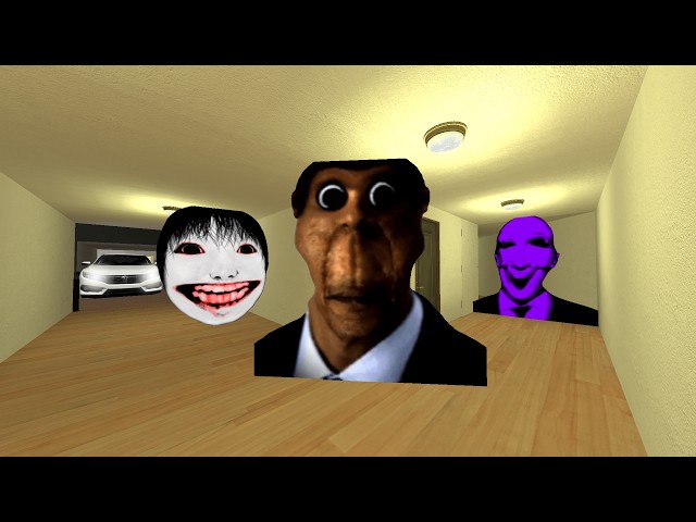 MY NAME IS OBUNGA VS AFTON | SCARY CAR & YOSHIE IN THE HOTEL ROOM #gmod #nextbot
