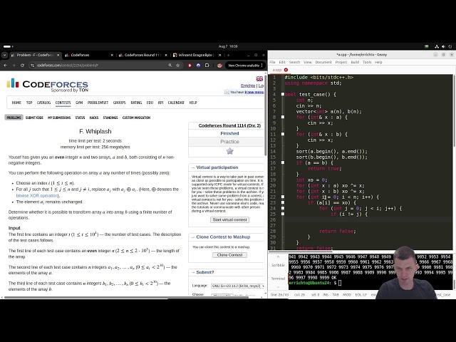 Codeforces Round 1114 (Div. 3)
