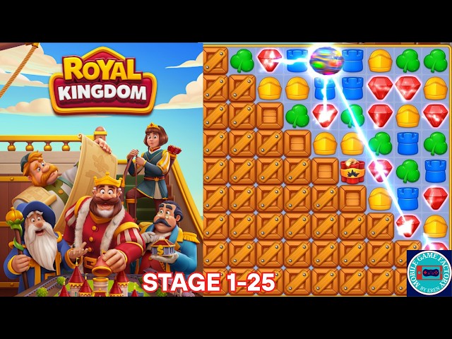 Royal Kingdom Stage 1 - 25 Gameplay Walkthrough (iOS,Android)
