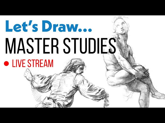 Let’s Draw… ✏️ Master Studies [Draw Along Live Stream] #JakesArtClub