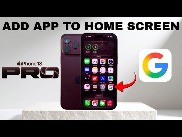 How To Add App To Home Screen On iPhone 18 Pro / 18 Pro Max