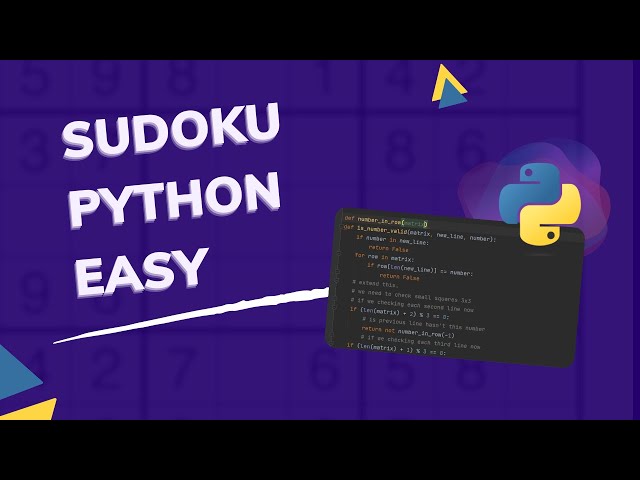Made Sudoku on Python. Guide 2023