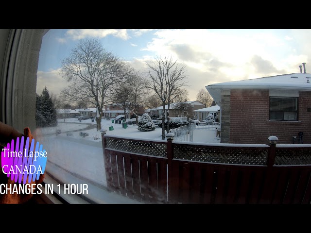 1 Hour weather in Canada | Snow Time Tapse | Snow Storm time lapse | Pakistani in Canada