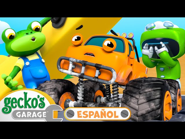 Max Atascado en la Obra | Garaje de Gecko en Español | Dibujos animados