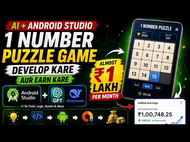 No coading  ai se game development and earn 1 lakh per month full setup one by one 