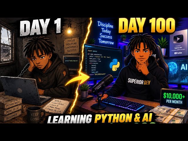 Learning Coding And AI Everyday until i make $10 000